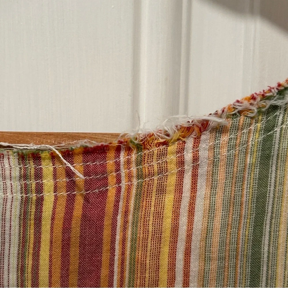 Laurence Dolige Paris 100% Cotton Striped Ruffle Dress, romantic whimsical, Sz 0 - Picture 10 of 13